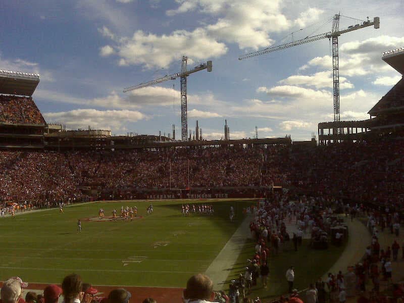 College football in Tuscaloosa.