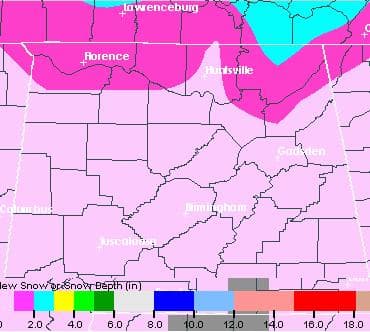 More Snow Coming for Alabama