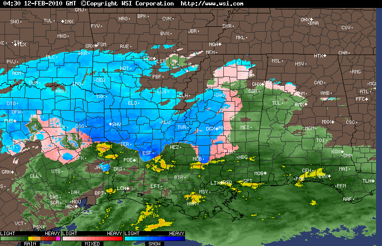 Snow Progress at 10:30
