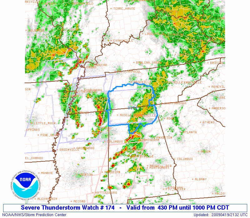 Thunderstorm Watch - North Alabama