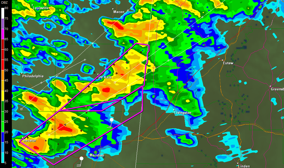 Tornado Warnings on MS/AL Border