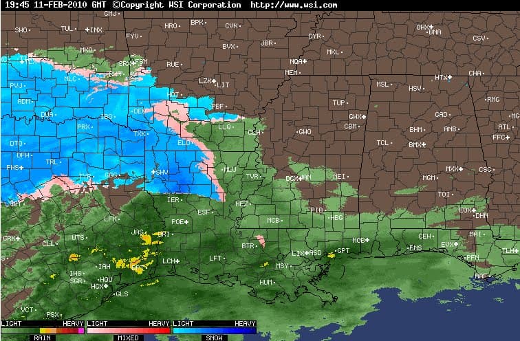 Winter Weather Approaching Alabama